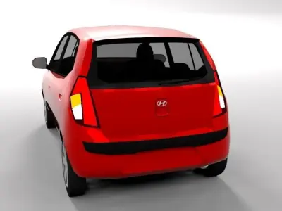 HYUNDAI I10 LOWPOLY Low-poly 3D model