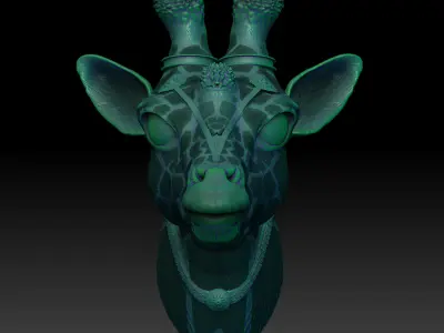 Fantasia Fauna-Girikirti-Giraffe 3D Model 3D print model