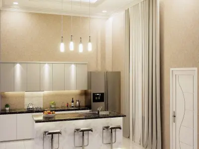 Modern Kitchen 3D model