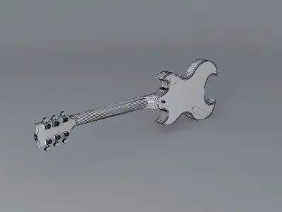 Gibson RIP model guitar Free 3D model