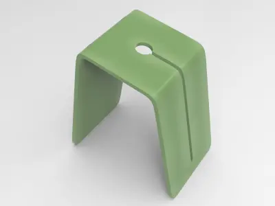 Weap Stool Low-poly 3D model