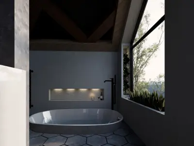 3D model of the bathroom 3D model