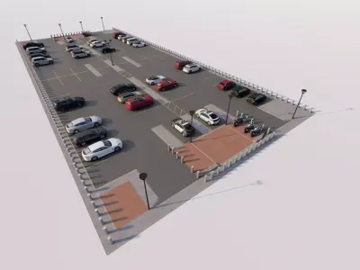 Parking-Parking Lot 3D model