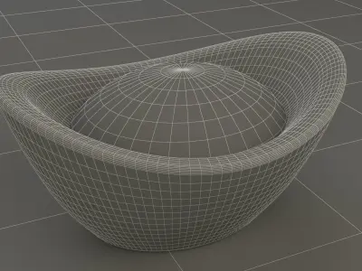 Chinese gold Ing 3D model