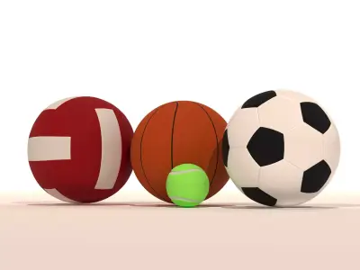 Three ball 3D model
