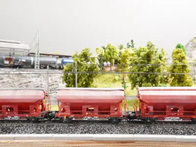 Pre supported H0 1-87 scale Tds self-unloading car 3D print model