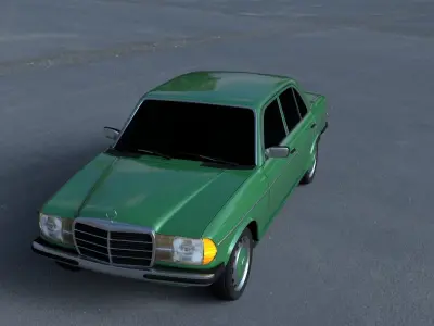 Mercedes-Benz W123 HDRI 3D model