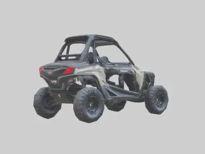 Offroad UTV model Low-poly 3D model