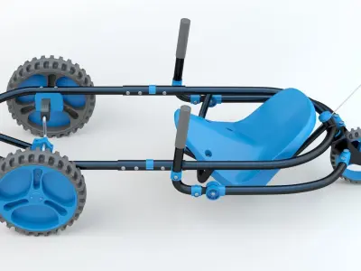 YBIKE Explorer Pedal Car 3D model