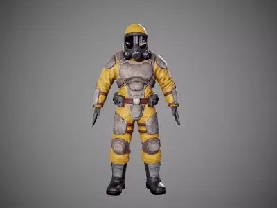 Hamzat suit  Low-poly 3D model