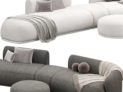 Rene Sofa by Meridiani 4 3D model