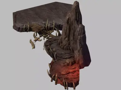 Stone Mengmengling - Handan Bridge 02 3D model