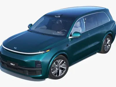 2024 Li Auto Li L9 with interior 3D model
