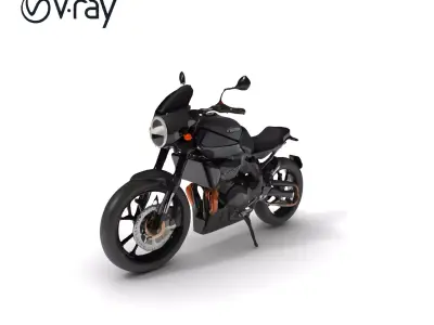 Motorcycle Model Pack with Detailed Components Low-poly 3D model