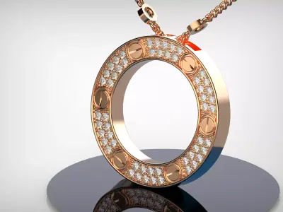 Necklace Love Original 3D print model