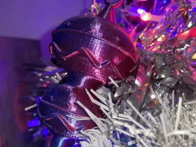 Christmas Bauble for your Christmas tree Free 3D print model