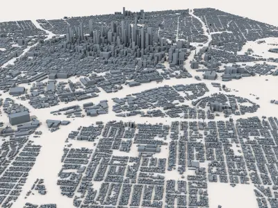 Los Angeles City USA 3D model