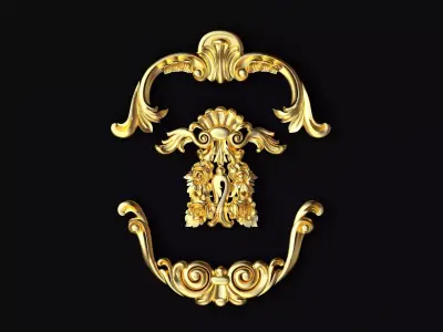 dekor ornament 3D model 8
