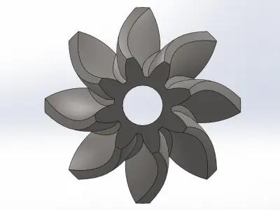 Helical beveal gear 3D print model