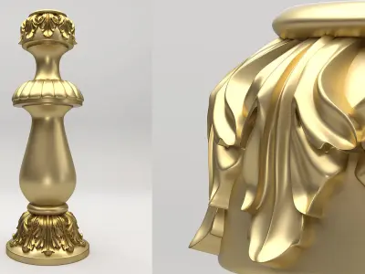 Carved Column 3D model order