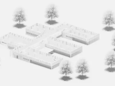 Collection of Public Buildings Interior  Exterior Designs 3D model