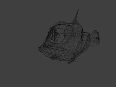 Small spaceship Free low-poly 3D model