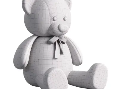 Kids Teddy Bear Toy  Low-poly 3D model