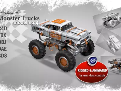 Monster Truck 4 3D model