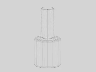 Nail Polish Bottle Low-poly 3D model