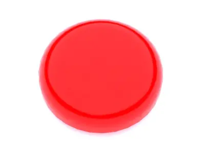 Red Simple Minimalistic Fridge Kitchen Magnet Free low-poly 3D model