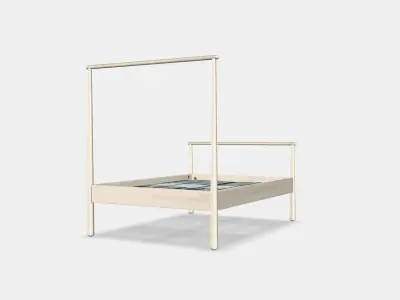 GJORA Bed frame 8 Low-poly 3D model