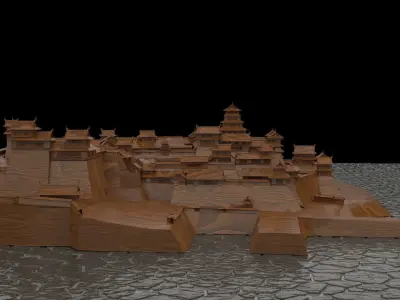 Chinese castle 3D model