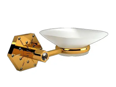 Orchid Diamond Soap Dish 3D model