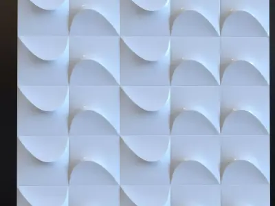 3d wall tiles decorative pack 12 pcs 3D model