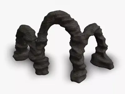 Triple Arch - Base Free low-poly 3D model