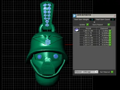  robothelmetpendant  3D print model