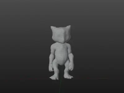 nature creature Low-poly 3D model