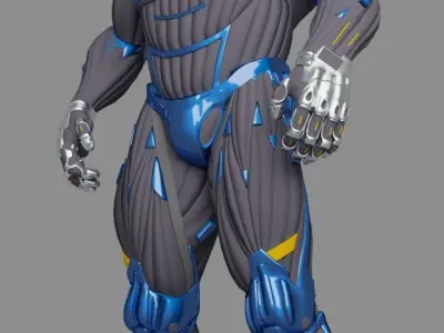 NANO SUIT - 2 from Crysis 3 Low-poly 3D model