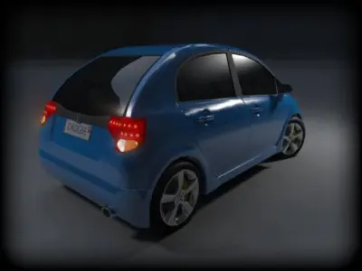 Car Concept Hatchback Google AAA Low-poly 3D model