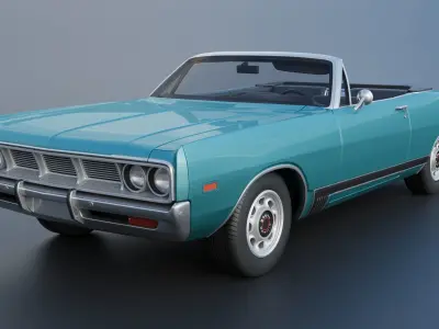 Dodge Polara Convertible 1969 3D print model