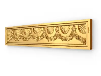 Classic decor ornament carved 26 3D model