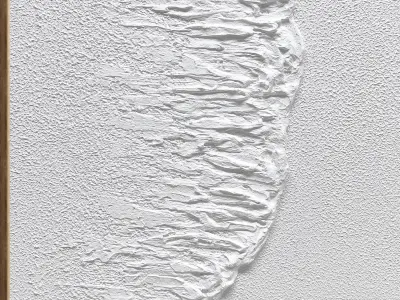 Plaster Two Photo Frame 527 Low-poly 3D model