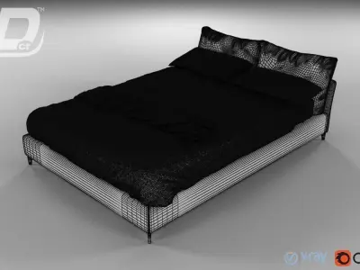 Oasis Bed 3D model