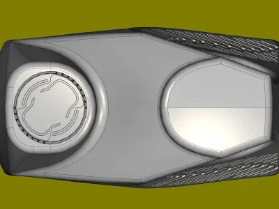 Plastic canister for engine oil B and BK 4L 3D print model