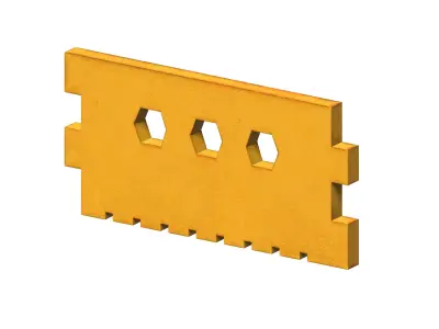 PLASTIC ROAD SAFETY BARRICADES Low-poly 3D model