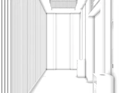 Elevator And Lobby Luxury 3d Scene Model  3D model