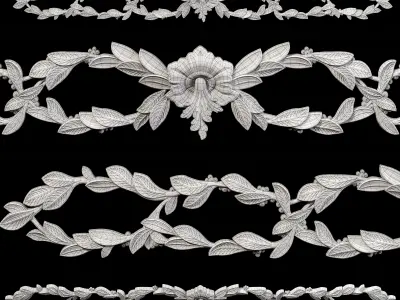 Classic carved 015 3D model