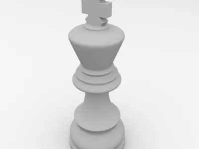 King Chess 3D model