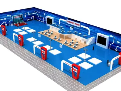 Big Fair Stand 21 3D model
