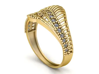 Engagement Ring For Women 3d Printable Model 3D print model